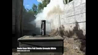 Enola Gaye WirePull Smoke Grenade White by Rocketca Toronto Canada [upl. by Neeloc784]