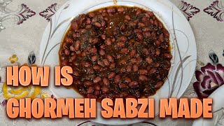 how is ghormeh sabzi madeASMR [upl. by Enomrej]