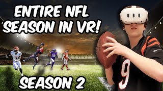 I Spent An Entire NFL Season In Virtual Reality SEASON 2 [upl. by Shriner]