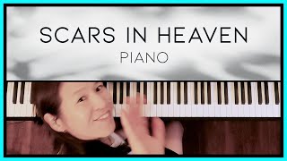 Scars in Heaven Casting Crowns Piano Cover by Sangah Noona with Lyrics SHEET MUSIC [upl. by Narhet734]