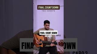 Final Count down  Europe Band  Acoustic Guitar Chords Tutorial shorts guitarlessons guitarcover [upl. by Vadim]