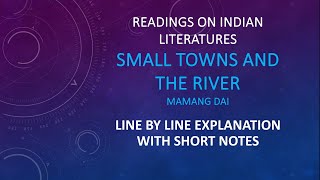 Small Towns and the River by Mamang Dai line by line explanation in Malayalam [upl. by Shaw]