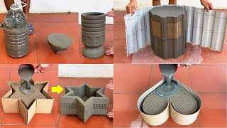 The most outstanding plant pot ideas for the garden  Its easy to make cement plant pots at home [upl. by Terrie]