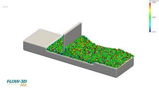 Powder Spreading Simulation  FLOW3D AM [upl. by Mutat331]