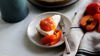 NoBake Apricot Goat Cheese Cheesecake Recipe [upl. by Allene955]