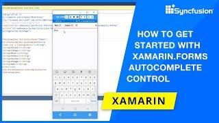 How to Get Started with XamarinForms Autocomplete Control [upl. by Donna393]