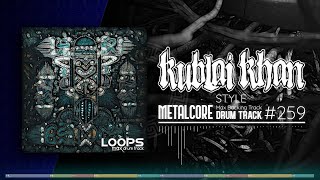 Metalcore Drum Track  Kublai Khan Style  135 bpm [upl. by Metzger]