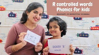 R Controlled Vowels  Bossy R Words  ar er ir or ur  Risha Mam phonics Class [upl. by Katzir]