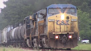 CSX 7905 leads CSX Q69321 in Clyo GA 72321 [upl. by Yrrem]