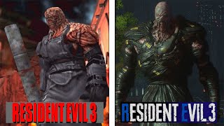 Resident Evil 3  Original VS Remake  Final Version Comparison [upl. by Rafaelia]