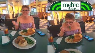 Iron City Meatloaf VS Fried Chicken Plate 🍽️ Metro Diner The Villages [upl. by Bouchier]