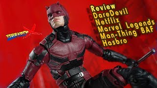 Review Netflix Daredevil Marvel Knight Man Thing BAF Marvel Legends Defenders Revision Español [upl. by Saval]