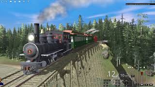 Trainz 2019 Narrow Gauge 2Foot Steam in Maine Port RangeleyPlacerville [upl. by Nyleuqcaj]