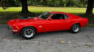 1970 Ford Mustang Boss 429  Matching Numbers  Calypso Coral [upl. by Usanis]