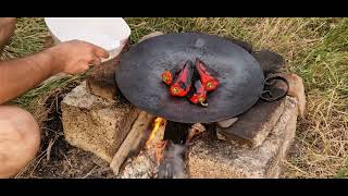 We prepare the best fries with lots of meat Baked pepper salad with tomatoes [upl. by Scornik]