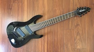 UNBIASED GEAR REVIEW  Jackson SLAT8FF Soloist 8string Guitar [upl. by Icram]