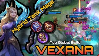 NOT SO TANKY MAGE  TOP 1 GLOBAL BUILD VEXANA 2024  VEXANA GAMEPLAY [upl. by Cavanaugh412]