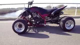 Tjobsters airbrushed Yamaha Raptor 700 734R Walkaround [upl. by Halladba]