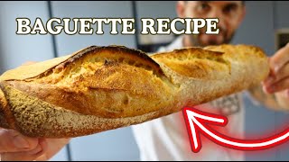 Authentic French baguette recipe  How to make perfect baguette [upl. by Dion]