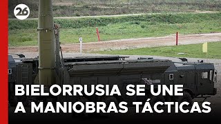 Bielorrusia se une a las maniobras tácticas rusas con ojivas [upl. by Garvy]