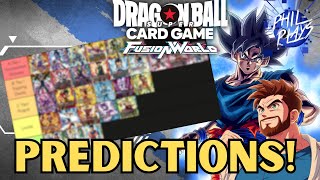 Set 4 PREDICTION Tier List FT oppasgaming5375 amp Cody Dragonball Super Fusion World Discussion [upl. by Huggins]