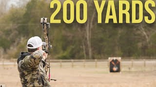 Can a standard hunting bow shoot 200 Yards Yes the answer is yes [upl. by Neleb]