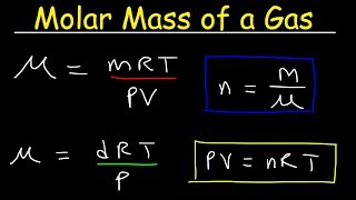 Molar Mass of a Gas at STP  Equations amp Formulas Chemistry Practice Problems [upl. by Eniroc]