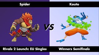 Spider  Zetterburn  vs Kouto  Ranno    EU Winners Semifinals [upl. by Crandale769]