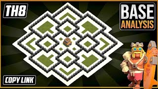 New BEAST TH8 HYBRIDTROPHY Base 2023 COC Town Hall 8 TH8 Hybrid Base Design – Clash of Clans [upl. by Erlina]