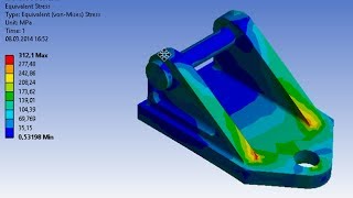 AnsysStatik Analiz2 Static Analysis [upl. by Aelak]