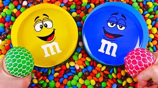 Satisfying Video  Unpacking and Mixing Rainbow Mini Candy ASMR best full of candy [upl. by Ditter864]