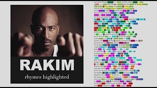 Rakim  The 18th Letter  Lyrics Rhymes Highlighted 090 [upl. by Ahtelahs]