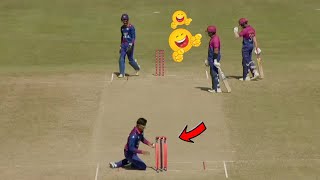 Funny RunOut  Nepali Cricket Players [upl. by Maziar]