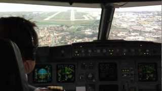 cockpit view A320 landing at MRS [upl. by Emeric875]