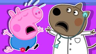 Uh Oh Georgie Pig Falls and Injures His Knee 💕 Peppa Pig Nursery Rhymes and Kids Songs [upl. by Ecurb]