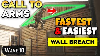 Red Dead Online CALL TO ARMS How to Finish All 10 Waves THE EASIEST WAY Wall Breach [upl. by Garrick]