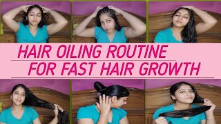 Hair Oiling Routine For Fast Hair Growth  Hair Oiling And Combing For Long Hair  Tips amp Benefits [upl. by Ateuqahs]