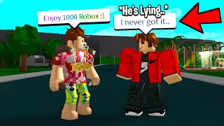 HONESTY EXPERIMENT I Gave Him FREE ROBUX But He Said I DIDNT Roblox [upl. by Gerome]