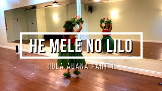 HE MELE NO LILO • Learn Hula Auana • Part 1 [upl. by Notlef]