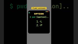 pwd command explained with options it takes  Linux Commands linuxsystem [upl. by Rickey524]