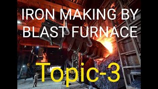 Iron Making  Blast furnace  a small brief  Topic3 [upl. by Aimahs]