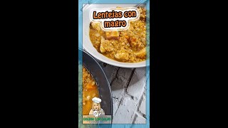 Receta fácil de LENTEJAS CON MAGRO [upl. by Naaitsirhc]