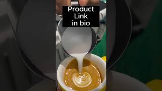 Latte Art  Tulip 8 Stack 🌷🌿 cafe coffeeart shorts youtubeshorts Barista Ali [upl. by Idona]