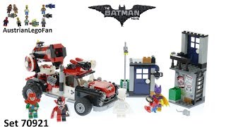 Lego Batman Movie 70921 Harley Quinn Cannonball Attack  Lego Speed Build Review [upl. by Bernette]