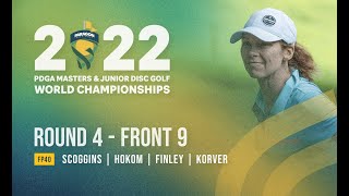 2022 PDGA Masters Worlds  FP40  R4F9  Scoggins Hokom Finley Korver [upl. by Mal]