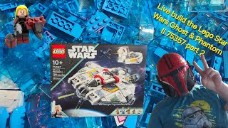 Live build the Lego Star Wars Ghost amp Phantom II 75357 part 2 jdpbuilds lego starwars [upl. by Wing]