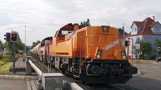 Voith Gravita V180 Doppelpower mit 15 Holcim UACNS Wagen [upl. by Atter20]