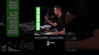 Basic drum beat eight notes  sixteenth notes 🎶 drum drums drummer [upl. by Salocin]