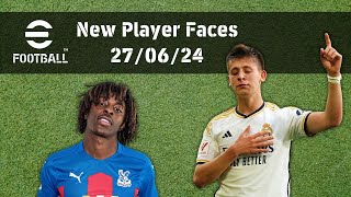 eFootball 2024 New Player Faces 270624 [upl. by Atiekal430]