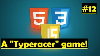 Creating a quottyperacerquot game With HTML CSS and JavaScript  Project 12 [upl. by Ellenar]